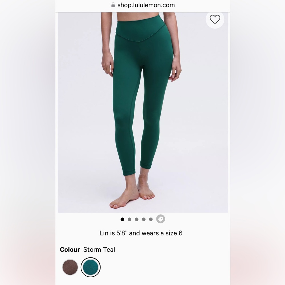 Lululemon NWT Wonder Under leggings 25”